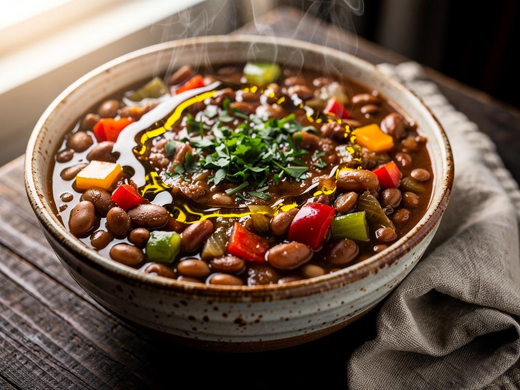 Bean Soup with Bell Pepper