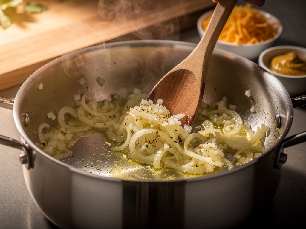Sautéing the aromatics until fragrant.
