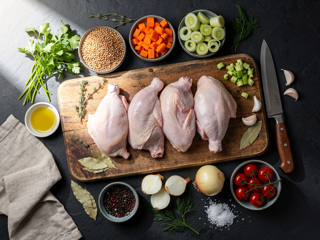 Fresh ingredients gathered and ready for this recipe.