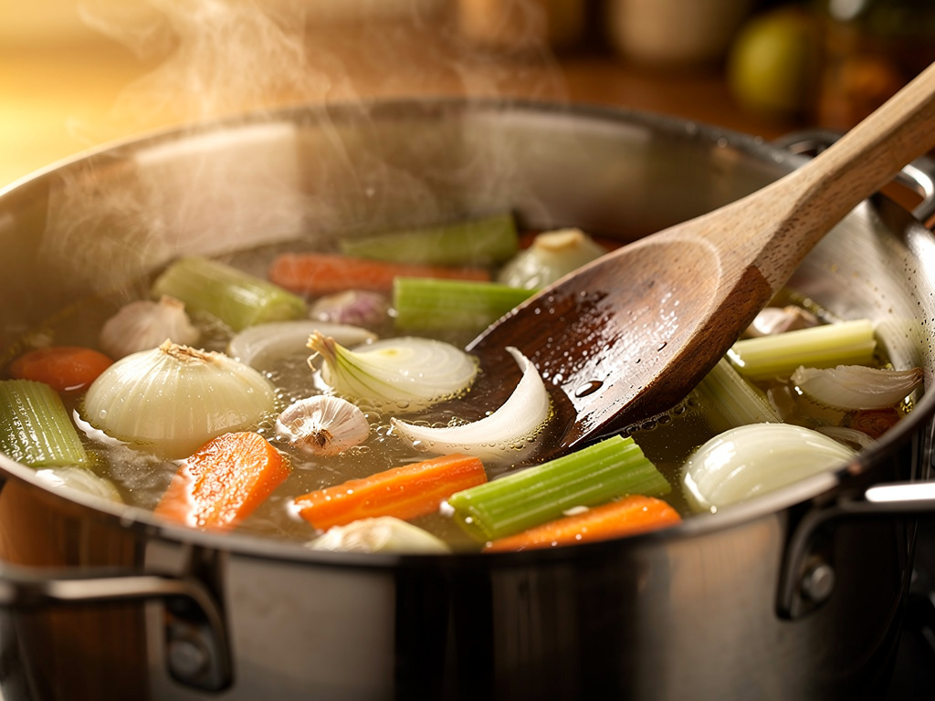 Sautéing the aromatics until fragrant.