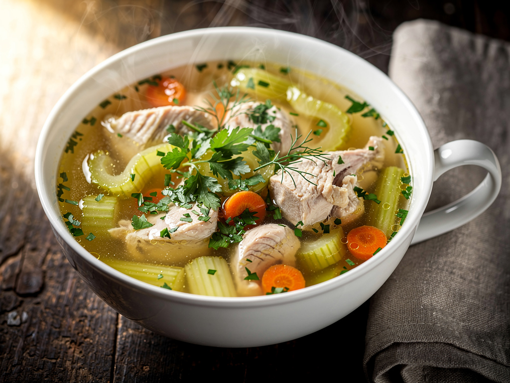 Chicken Soup with Celery