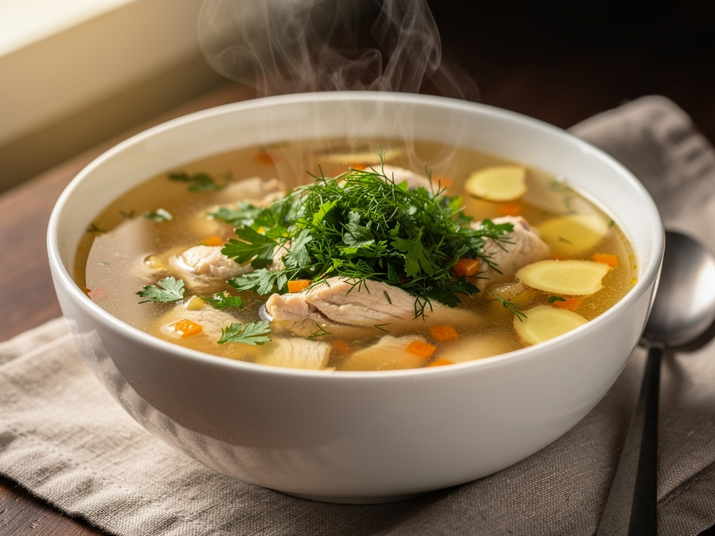 Ginger Chicken Soup Recipe — Healing, Warming & Ready in 40 Minutes
