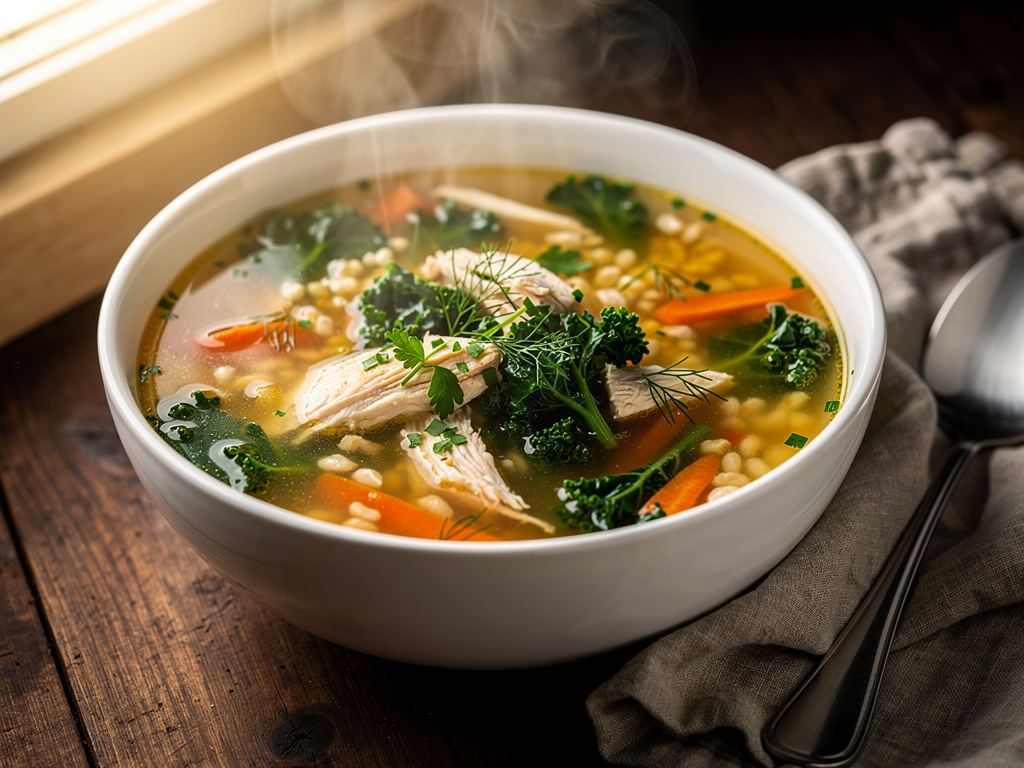 Chicken Soup with Kale