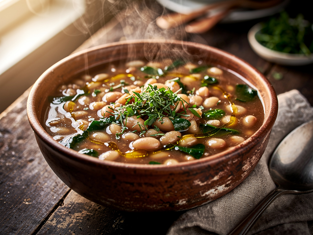French Bean Soup with Sorrel