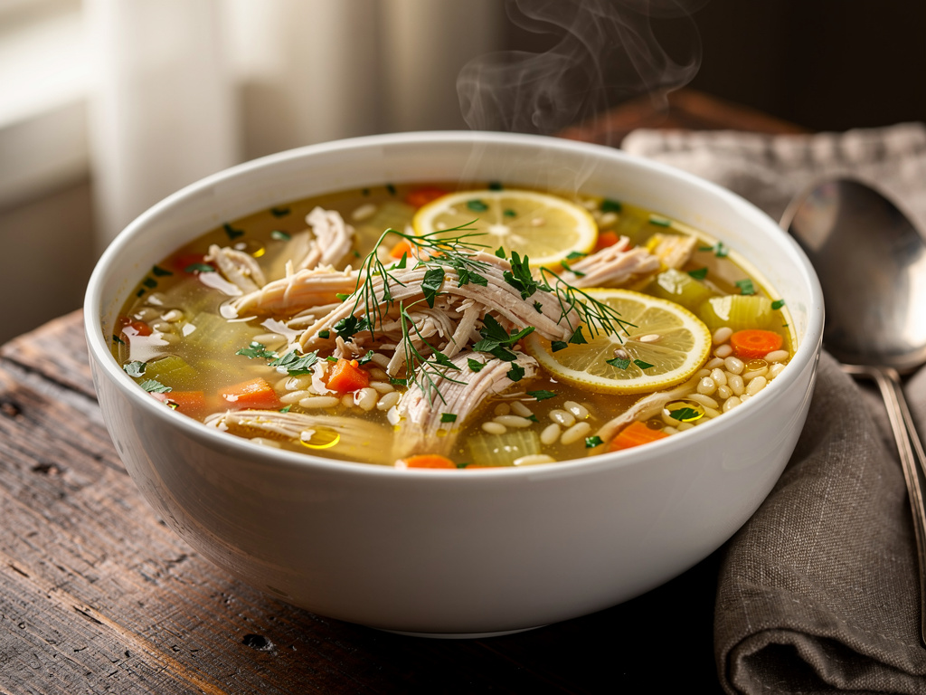 Greek Lemon Chicken Soup (Avgolemono)