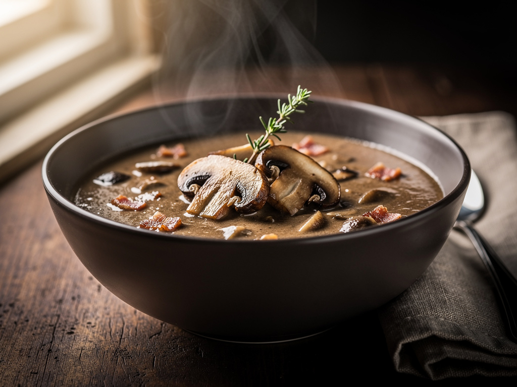Mushroom Bacon Soup