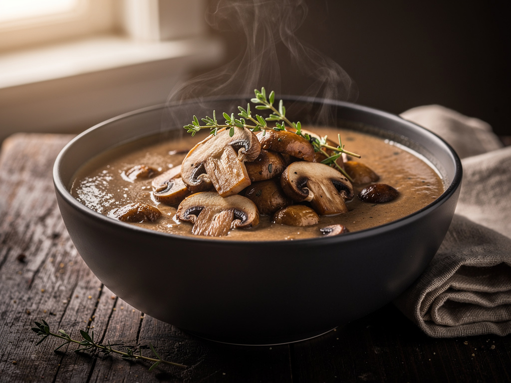 Mushroom Brie Soup