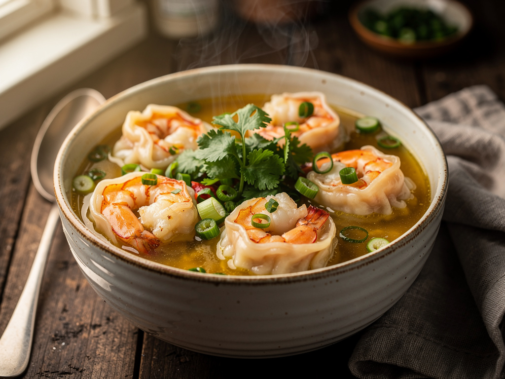Prawn Soup with Dumplings