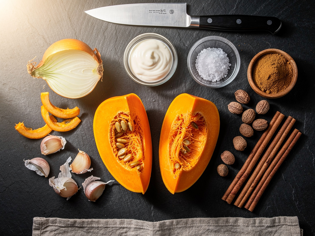 Fresh ingredients laid out and ready - mise en place makes cooking easier.
